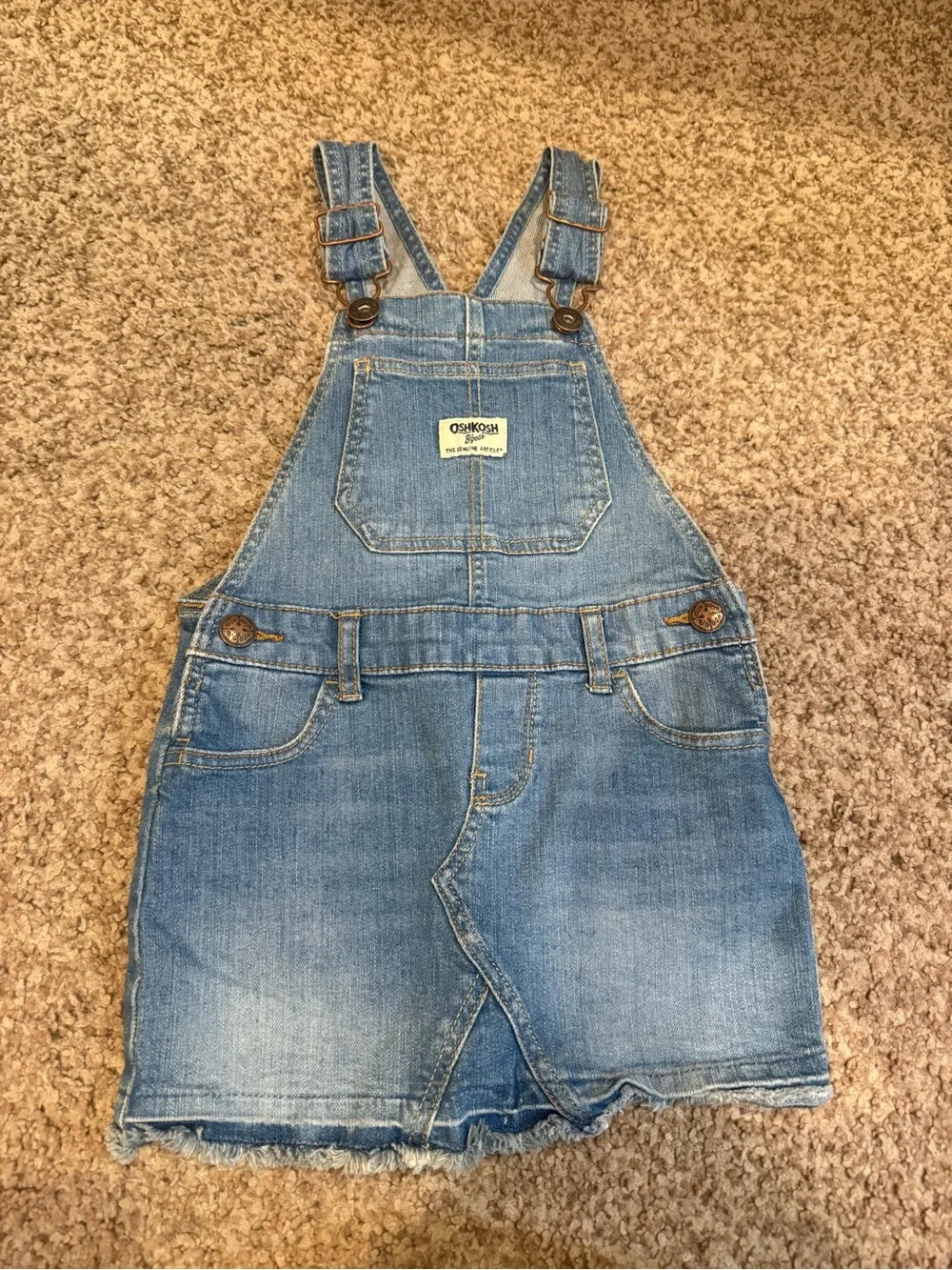 OshKosh B'gosh Light Blue Denim Overall Skirt